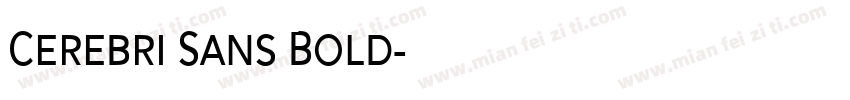Cerebri Sans Bold字体转换